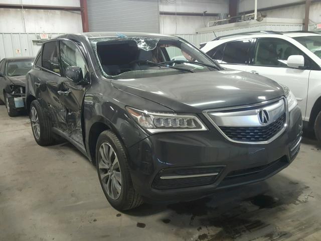 5FRYD4H41FB015007 - 2015 ACURA MDX TECHNO GRAY photo 1