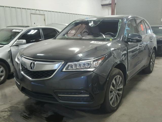 5FRYD4H41FB015007 - 2015 ACURA MDX TECHNO GRAY photo 2