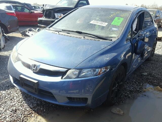 19XFA1F62BE037733 - 2011 HONDA CIVIC LX-S BLUE photo 2