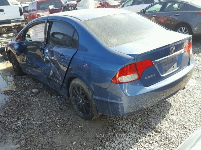 19XFA1F62BE037733 - 2011 HONDA CIVIC LX-S BLUE photo 3