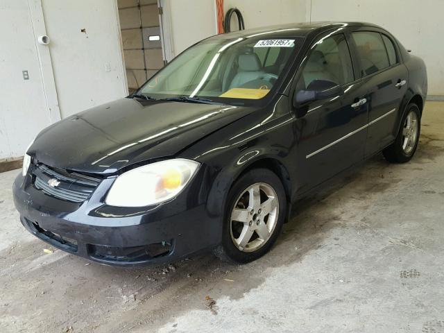 1G1AZ55F767757040 - 2006 CHEVROLET COBALT LTZ BLACK photo 2