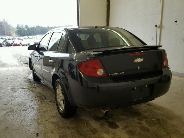 1G1AZ55F767757040 - 2006 CHEVROLET COBALT LTZ BLACK photo 3