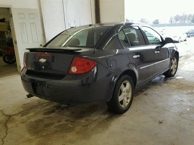 1G1AZ55F767757040 - 2006 CHEVROLET COBALT LTZ BLACK photo 4