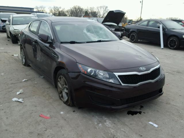 KNAGM4A74B5055883 - 2011 KIA OPTIMA LX MAROON photo 1