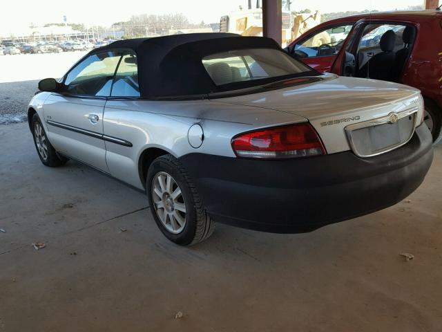 1C3EL55R25N553278 - 2005 CHRYSLER SEBRING TO SILVER photo 3