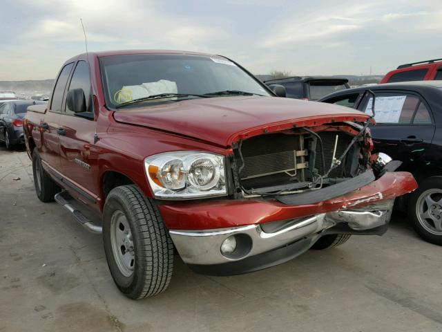 1D7HA18P67S131252 - 2007 DODGE RAM 1500 S MAROON photo 1