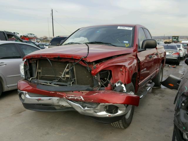 1D7HA18P67S131252 - 2007 DODGE RAM 1500 S MAROON photo 2