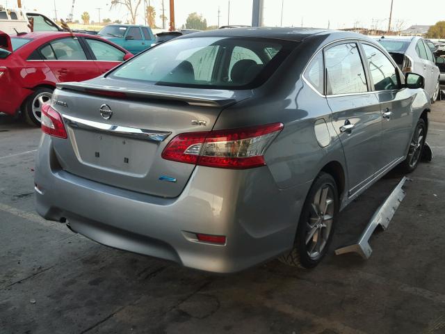 3N1AB7AP8EY312408 - 2014 NISSAN SENTRA S GRAY photo 4