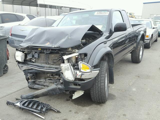 5TESM92N61Z761675 - 2001 TOYOTA TACOMA XTR BLACK photo 2