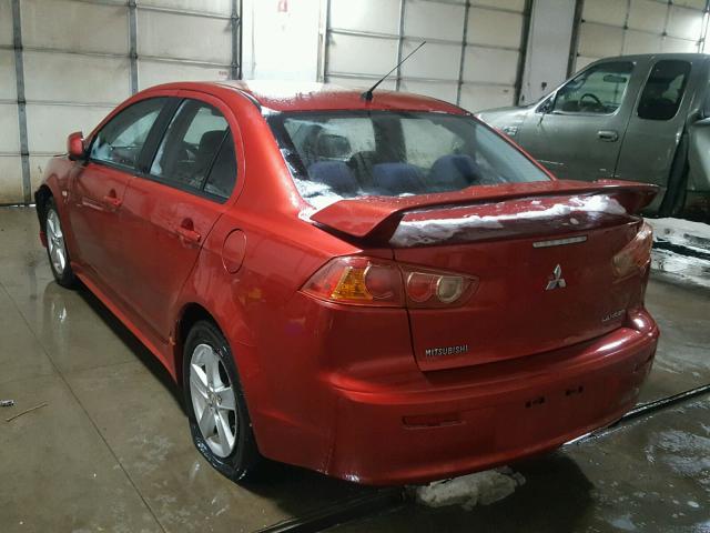 JA3AU26U39U003753 - 2009 MITSUBISHI LANCER ES/ RED photo 3