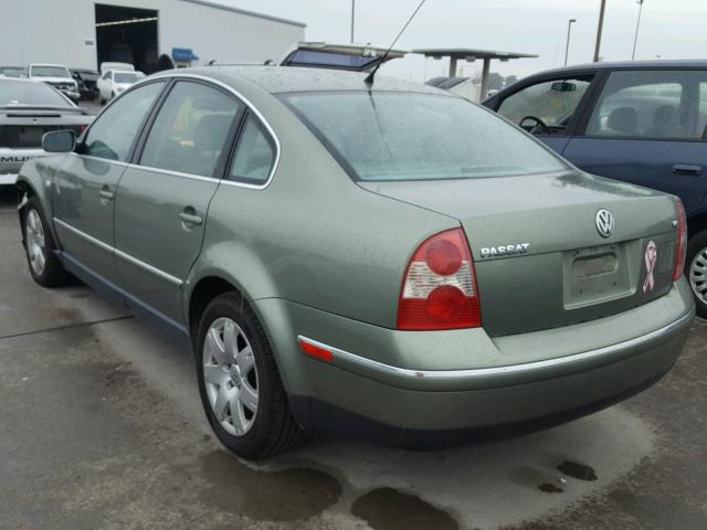 WVWRH63B63P108165 - 2003 VOLKSWAGEN PASSAT GLX GREEN photo 3