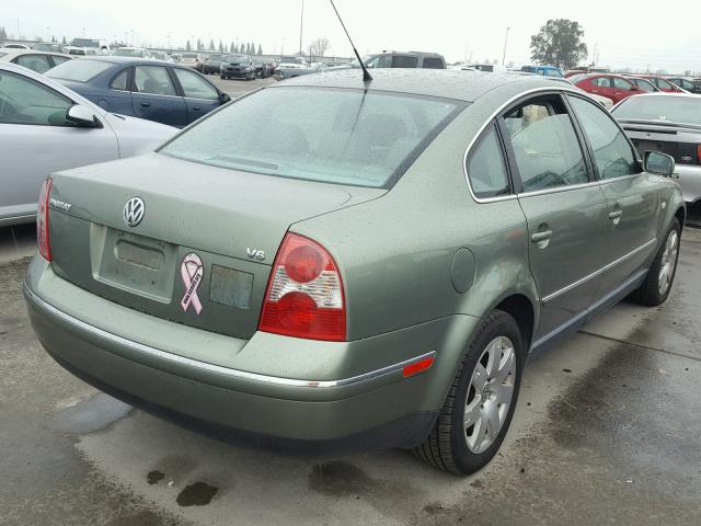 WVWRH63B63P108165 - 2003 VOLKSWAGEN PASSAT GLX GREEN photo 4