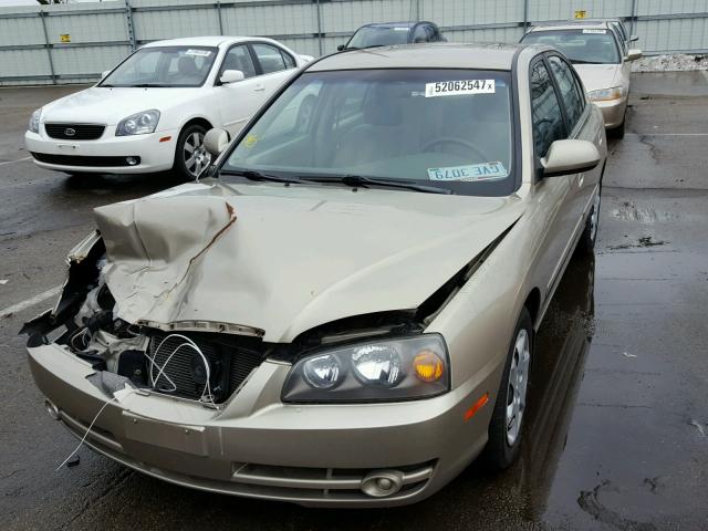 KMHDN46D46U290681 - 2006 HYUNDAI ELANTRA GL TAN photo 2