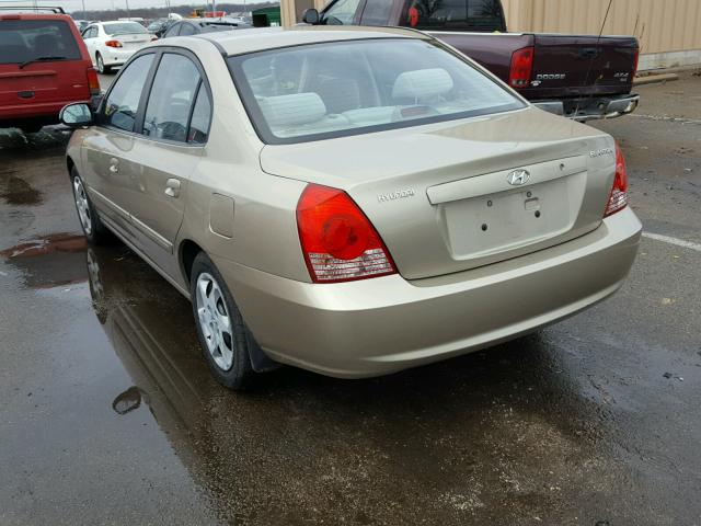 KMHDN46D46U290681 - 2006 HYUNDAI ELANTRA GL TAN photo 3