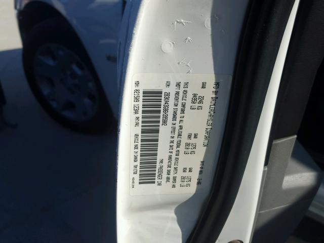 2B3KA43G86H395802 - 2006 DODGE CHARGER SE WHITE photo 10