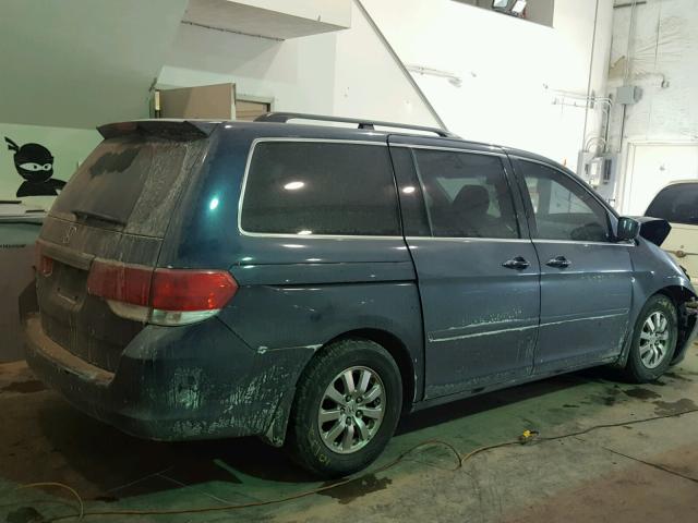 5FNRL3H41AB030778 - 2010 HONDA ODYSSEY EX BLUE photo 4