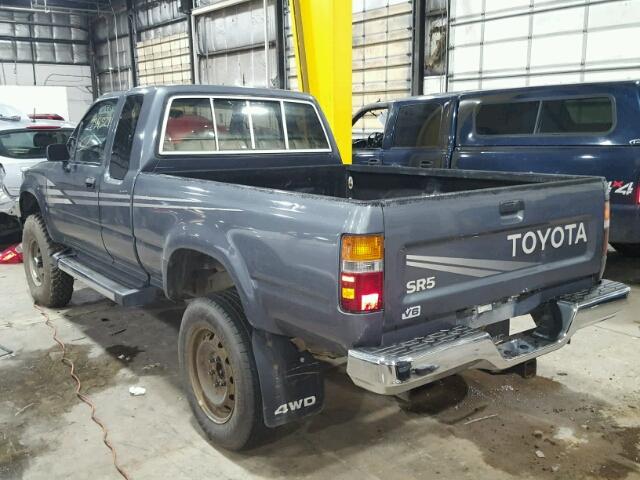 JT4VN13G0M5046037 - 1991 TOYOTA PICKUP 1/2 GRAY photo 3