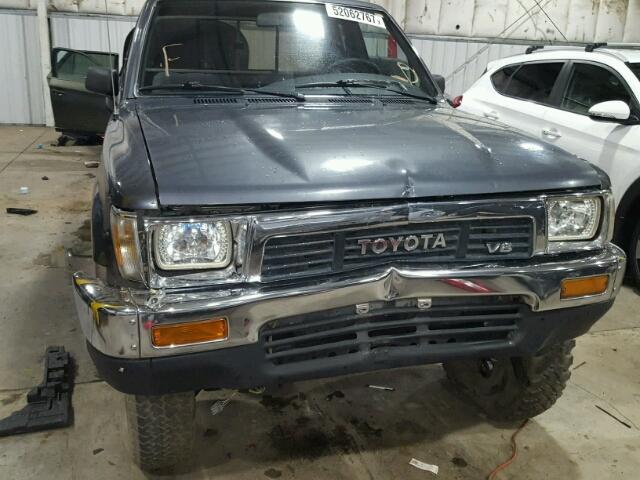 JT4VN13G0M5046037 - 1991 TOYOTA PICKUP 1/2 GRAY photo 9