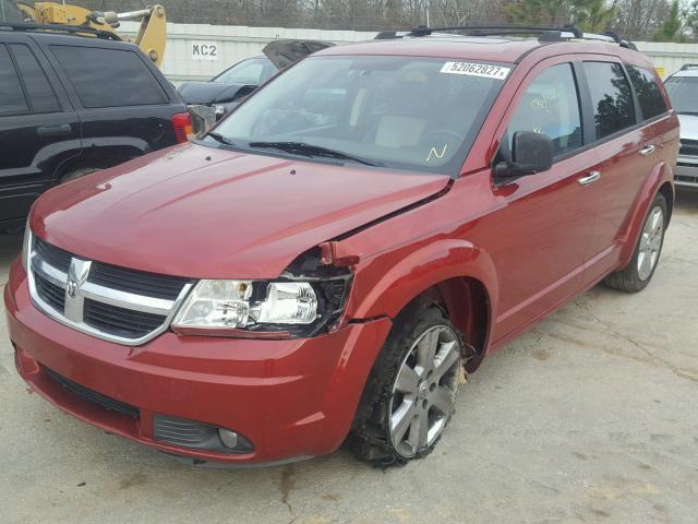 3D4GG67V99T166499 - 2009 DODGE JOURNEY R/ RED photo 2