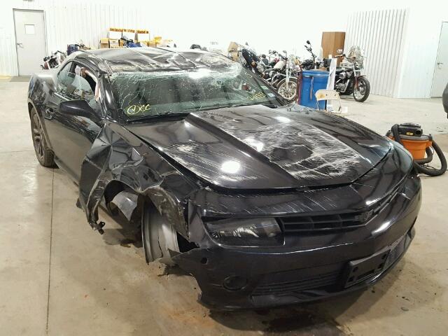 2G1FA1E37E9241933 - 2014 CHEVROLET CAMARO LS BLACK photo 1