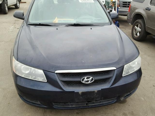 5NPET46C38H386689 - 2008 HYUNDAI SONATA GLS BLUE photo 9