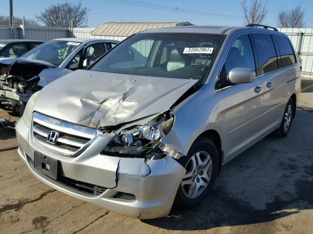 5FNRL386X6B417712 - 2006 HONDA ODYSSEY EX SILVER photo 2