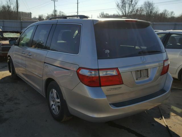 5FNRL386X6B417712 - 2006 HONDA ODYSSEY EX SILVER photo 3