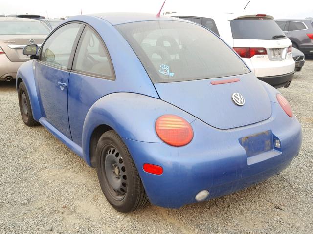 3VWCC21C2YM429896 - 2000 VOLKSWAGEN NEW BEETLE 蓝色 照片 3