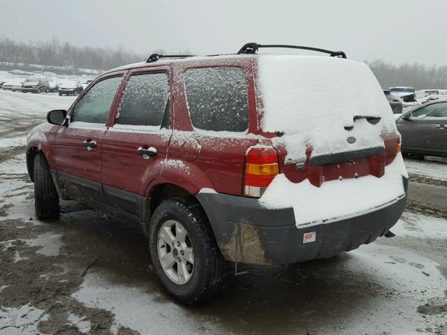 1FMYU93115KA97359 - 2005 FORD ESCAPE XLT RED photo 3