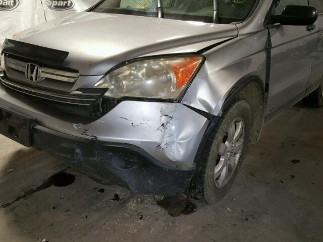 JHLRE48567C099192 - 2007 HONDA CR-V EX SILVER photo 9