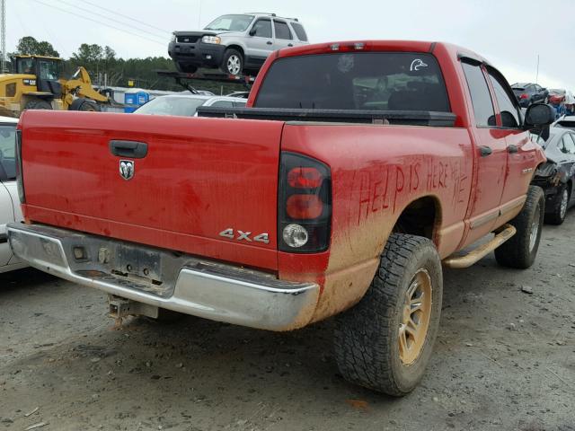 1D7HU18D55S234379 - 2005 DODGE RAM 1500 S RED photo 4