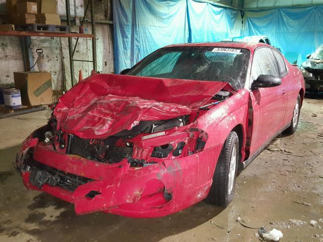 2G1WM15K969264100 - 2006 CHEVROLET MONTE CARL RED photo 2