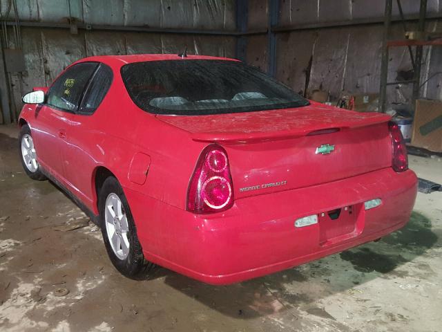 2G1WM15K969264100 - 2006 CHEVROLET MONTE CARL RED photo 3