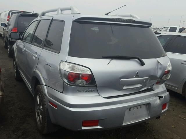 JA4LZ41F26U049709 - 2006 MITSUBISHI OUTLANDER SILVER photo 3