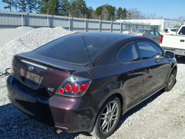 JTKDE167080235886 - 2008 SCION TC BURGUNDY photo 4