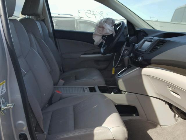 2HKRM3H7XDH503218 - 2013 HONDA CR-V EXL SILVER photo 5