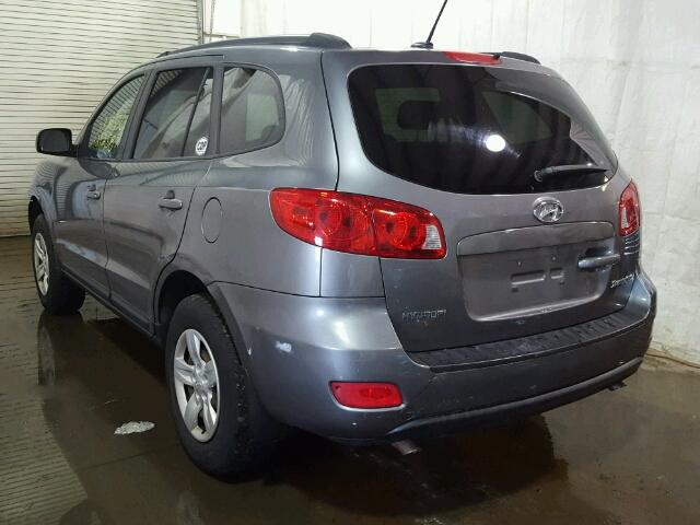 5NMSG13D99H258538 - 2009 HYUNDAI SANTA FE G GRAY photo 3