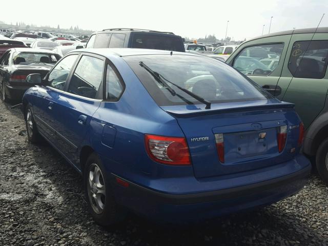 KMHDN56D16U199941 - 2006 HYUNDAI ELANTRA GL BLUE photo 3