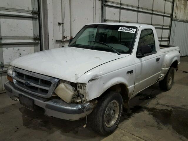 1FTYR10C8WPB40371 - 1998 FORD RANGER WHITE photo 2