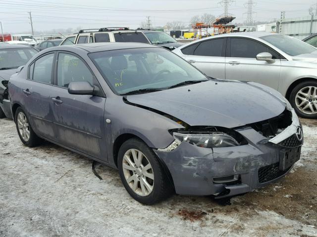 JM1BK32F381806748 - 2008 MAZDA 3 I GRAY photo 1