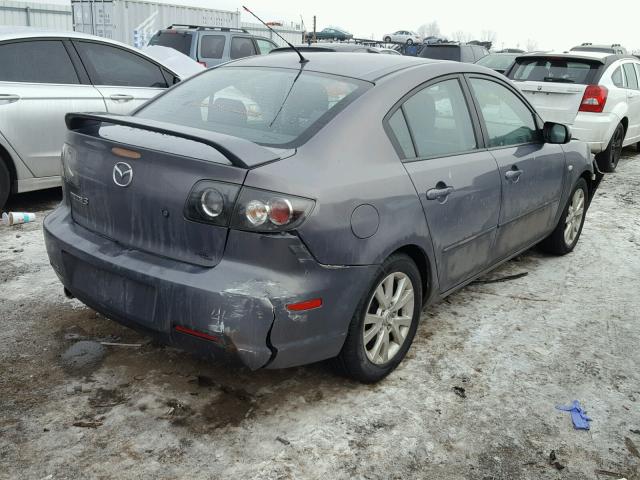 JM1BK32F381806748 - 2008 MAZDA 3 I GRAY photo 4