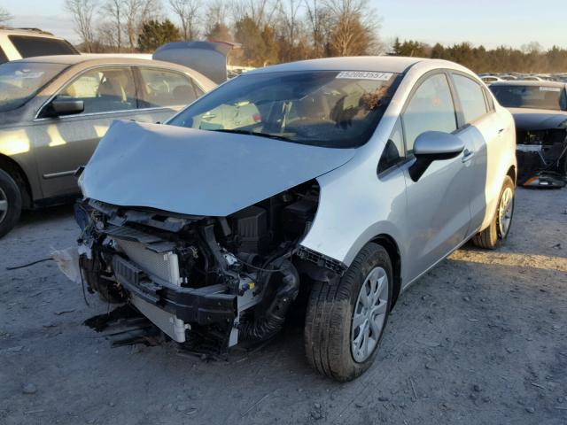 KNADM4A39H6085724 - 2017 KIA RIO LX SILVER photo 2