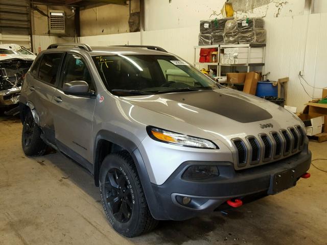 1C4PJMBS6GW124069 - 2016 JEEP CHEROKEE T GRAY photo 1