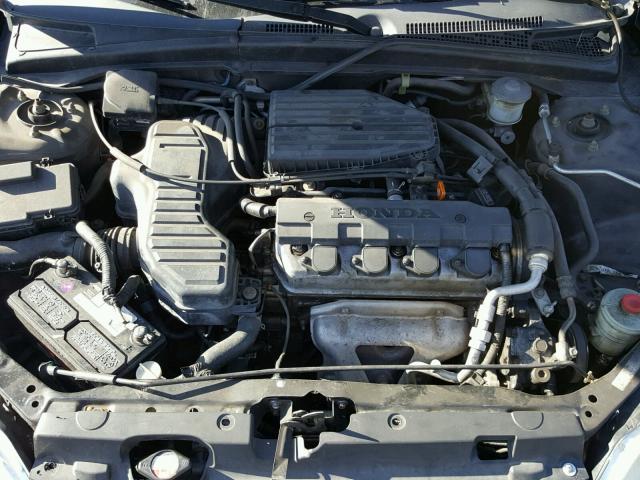 2HGES16513H616672 - 2003 HONDA CIVIC LX BLUE photo 7