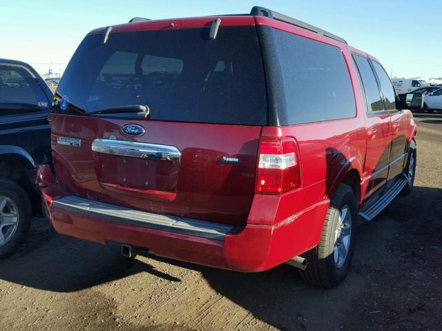 1FMFK16589LA08223 - 2009 FORD EXPEDITION MAROON photo 4