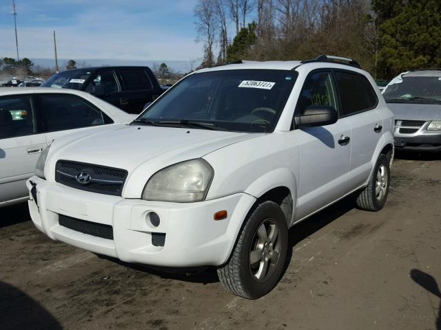 KM8JM12B57U646789 - 2007 HYUNDAI TUCSON GLS WHITE photo 2