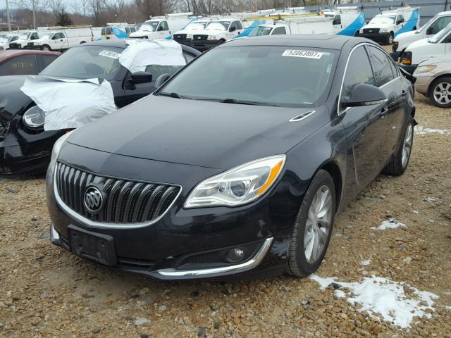 2G4GK5EX0E9171142 - 2014 BUICK REGAL BLACK photo 2