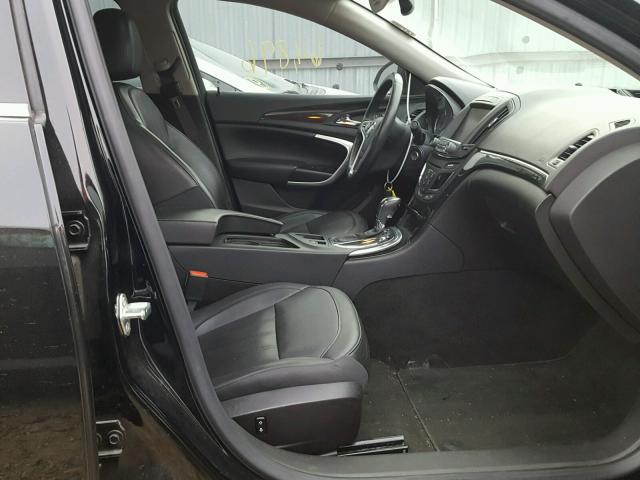 2G4GK5EX0E9171142 - 2014 BUICK REGAL BLACK photo 5