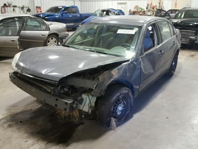 1G1ZS58F77F262332 - 2007 CHEVROLET MALIBU LS GRAY photo 2