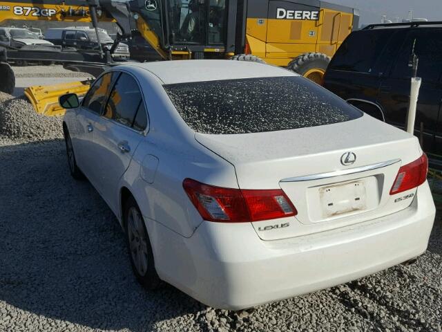 JTHBJ46G772031860 - 2007 LEXUS ES 350 WHITE photo 3